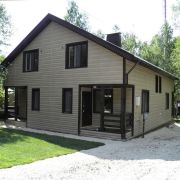 Сайдинг Docke пластик Орех 3600х240мм Блокхаус 0.88м2