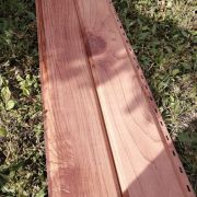 Сайдинг металл Золотой орех текстура 0,45мм L-брус ширина 240мм ECOSTEEL