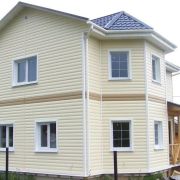 Сайдинг DOCKE пластик сливки 3.6 м ВLOCKHAUS ПВХ площадь 0,87 м2 бревно