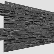 Фасадная панель Docke Алтай 1098х400мм 0.44м2 Графит