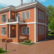 Фасадная панель Docke Berg 1015х434мм 0.44м2 Кирпичный