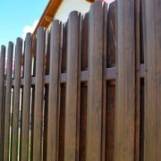 Штакетник металлический ELLIPSE ширина 126мм цвет мореный дуб двусторонний 0,5 мм