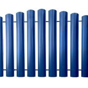Штакетник металлический ELLIPSE ширина 126мм 0.45мм синий