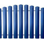 Штакетник металлический ELLIPSE ширина 126мм 0.4мм синий