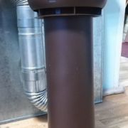 Вентиляционный выход канализации Vilpe (выход+колпак+труба) Диаметр 110мм Вентиляция кровли