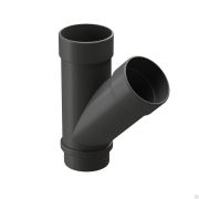 Тройник Docke LUX 45° Графит Водосток пластик