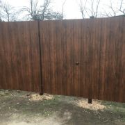 Профлист С8 на забор толщина 0.5мм имитирует дерево. Двусторонний окрас