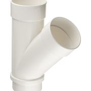 Тройник Docke LUX 45° Пломбир Водосток пластик