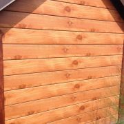 Сайдинг металлический кедр текстура 0,5 мм L-брус ширина 240 мм ECOSTEEL