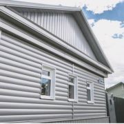 Сайдинг металлический бревно белый 0.45 мм Полиэстер ширина 330 мм Woodstock