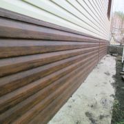 Сайдинг металлический мореный дуб матовый 0,5 мм корабельная доска ширина 260 мм ECOSTEEL