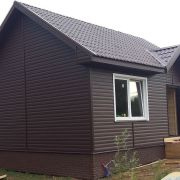 Сайдинг металлический 0,45мм 8017-коричневый корабельная доска