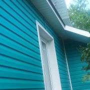 Сайдинг металлический 0,45мм 5021-синяя вода корабельная доска