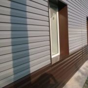 Сайдинг металлический 0,45мм 7004-серый корабельная доска