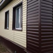 Сайдинг металлический 0,4 мм 8017 коричневый корабельная доска