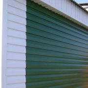 Сайдинг металлический 0,4 мм 6005 зеленый мох корабельная доска