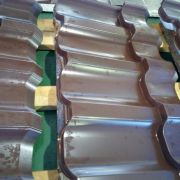 Металлочерепица Трамонтана Norman 8017 Шоколадно-коричневая 0,5мм