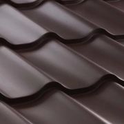 Металлочерепица 8017-шоколад Ламонтерра 0,5 мм PURETAN Пуретан