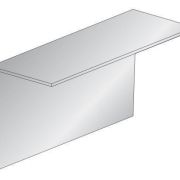 Г-образный 60х44х3000 1,2мм Крепежный профиль