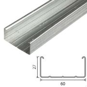 Профиль потолочный 60х27х3000, толщина 0.5мм цинк