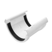 Соединитель желобов Docke LUX с резиновым уплотнителем Пломбир Водосток пластик