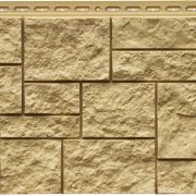 Фасадная панель Grand Line Дикий камень Песочный 0.38 м2