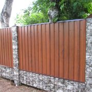 Профлист С8 металлический 0,5 мм глянцевое дерево, камень