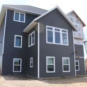 Сайдинг металлический 0,45мм 7024 серый графит корабельная доска