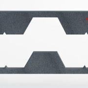 Уплотнитель для профнастила Н60, Н75, НС35 под конек и под карнизный свес