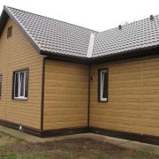 Сайдинг металлический сосна текстура 0,5 мм L-брус ширина 240 мм ECOSTEEL