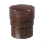 Муфта-переходник Docke LUX Шоколад Водосток пластик