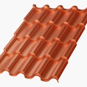 Металлочерепица МОНТЕРРОСА толщина 0.5мм AGNETA медный Агнета