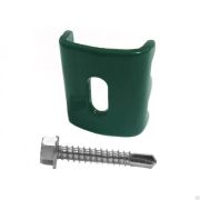 Крепление Скоба и саморез 5,5х32мм Зеленые
