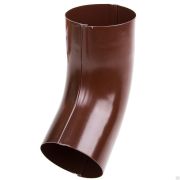 Водосток металл GrandSystem Колено трубы D90х60° коричневая,белая