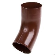 Водосток металл GrandSystem Колено сливное D90х60° коричневая,белая