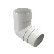 Docke PREMIUM Колено 72 (пломбир) Водосток пластик