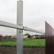 Х-кронштейн 40х60 ЦИНК (Икс-кронштейн) для забора. Толщина 2мм.