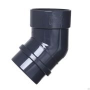 Колено Docke LUX 45° Графит Водосток пластик