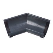 Угловой элемент 135° Docke LUX Графит Водосток пластик