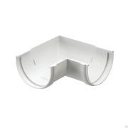 Docke PREMIUM Угловой элемент 90 (пломбир) Водосток пластик