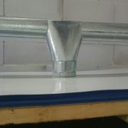 Воронка выпускная Д185 сталь 0.5мм Водосточная система цинк