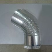 Колено оцинкованное Д100 угол 60 сталь о.5мм Водосточная система цинк