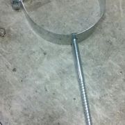 Хомут для трубы Д125 сталь 1мм Водосточная система цинк