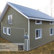 Фасадная панель Ю-Пласт Колор 2000х250мм 0.5м2 Ирландский мох Сайдинг