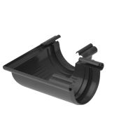 Угол желоба 90° Альта-Профиль ПВХ графит