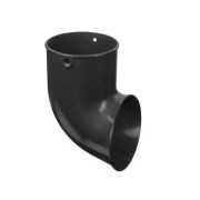 Слив трубы Альта-Профиль. Диаметр 95мм. ПВХ графит