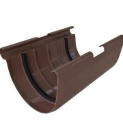 Муфта желоба диаметр 125мм Альта-Профиль ПВХ Коричневый