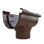 Воронка диаметр 125мм. Альта-Профиль ПВХ Коричневая