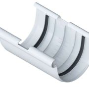 Муфта желоба диаметр 125мм Альта-Профиль ПВХ Белый