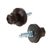 Саморез кровельный 5.5х19 окрашенный со сверлом, Китай. Цвета разные.